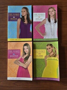 Set of 4 Lisi Harrison Summer Collection The Clique Massie Dylan Kristen Claire